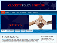 Tablet Screenshot of crockettpolicy.org